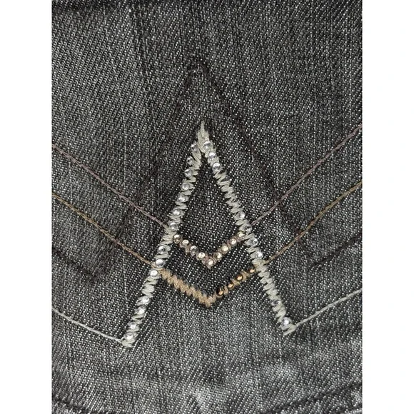 7 for All Mankind 'A' Pocket Jeans Womens‎ 28 Brown Flared Stretch Boho Festival - Picture 3 of 14